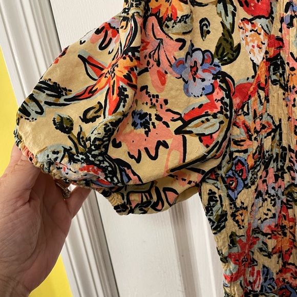 Beautiful 2X Sonoma Floral Print Midi Dress - Picture 3 of 6